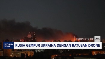 Rusia Gempur Ukraina Dengan Ratusan Drone
