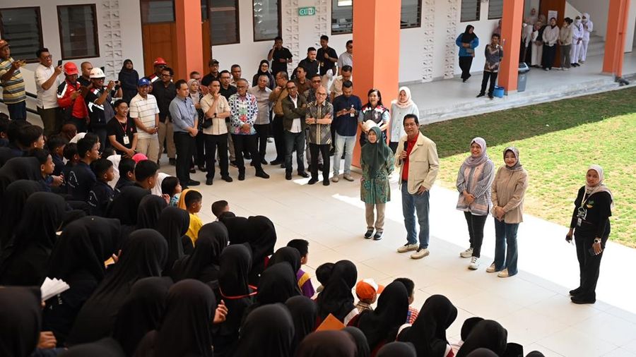 Menkeu Kunjungi Sekolah Rakyat Surabaya, Pastikan  Asrama dan Kelas Layak Guna . (Dok Kemenkeu)