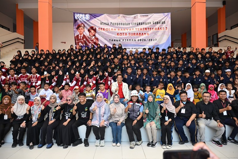 Menkeu Kunjungi Sekolah Rakyat Surabaya, Pastikan  Asrama dan Kelas Layak Guna . (Dok Kemenkeu)