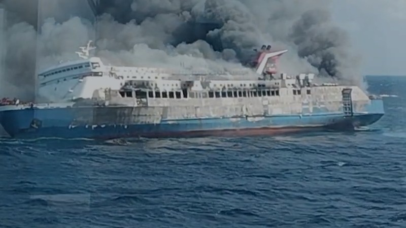 Kebakaran KM Mutiara Sentosa. (Dok Ist)