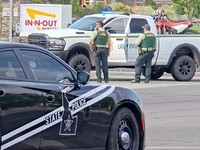 Emergency responders at the site of a fatal shooting incident in Twin Falls, Idaho, U.S., August 1, 2026, in this still image obtained from a video. ABC AFFILIATE KIVI/Handout via REUTERS  THIS IMAGE HAS BEEN SUPPLIED BY A THIRD PARTY. UNITED STATES