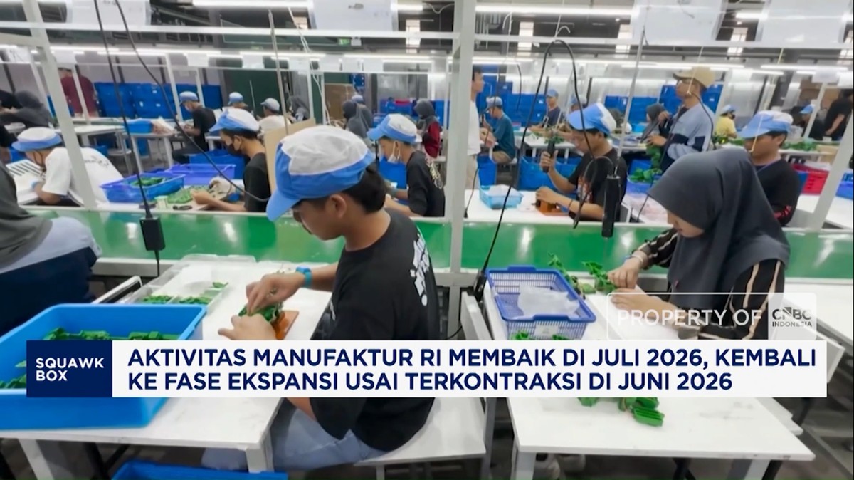 Video: Aktivitas Manufaktur RI Membaik di Juli 2026