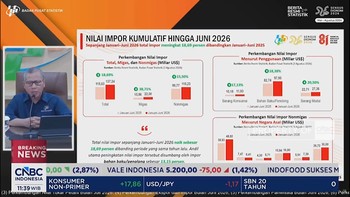 BPS Catat RI Defisit Neraca Dagang USD 450 Juta di Juni 2026