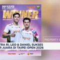 Ganda Putra RI, Leo & Daniel Sukses Raih Gelar Juara di Taipei Open 2026