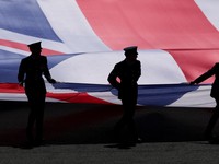 Ilustrasi bendera Inggris. (REUTERS/Andrew Boyers)
