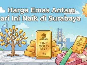 Harga Emas Antam Surabaya Hari Ini Naik Lagi, 1 Gram Rp 2.740.000