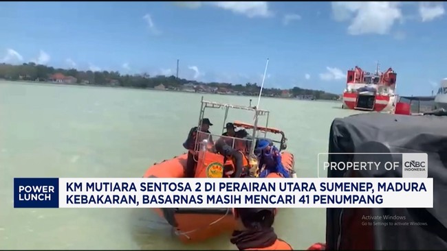 KM Mutiara Sentosa 2 Kebakaran, Pencarian Korban Masih Dilakukan