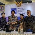 Konferensi Pers Hasil Rapat Berskla KSSK III Tahun 2016 di Jakarta, Senin (3/8/2026). (CNBC Indonesia/Faisal Rahman)