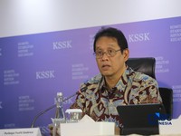 Menteri Keuangan, Purbaya Yudhi Sadewa saat Konferensi Pers Hasil Rapat Berskla KSSK III Tahun 2016 di Jakarta, Senin (3/8/2026). (CNBC Indonesia/Faisal Rahman)