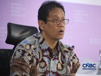 Menteri Keuangan, Purbaya Yudhi Sadewa saat Konferensi Pers Hasil Rapat Berskla KSSK III Tahun 2016 di Jakarta, Senin (3/8/2026). (CNBC Indonesia/Faisal Rahman)