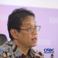 Menteri Keuangan, Purbaya Yudhi Sadewa saat Konferensi Pers Hasil Rapat Berskla KSSK III Tahun 2016 di Jakarta, Senin (3/8/2026). (CNBC Indonesia/Faisal Rahman)