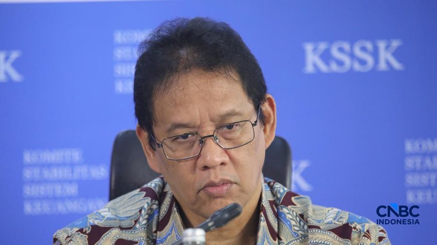 Menteri Keuangan, Purbaya Yudhi Sadewa saat Konferensi Pers Hasil Rapat Berskla KSSK III Tahun 2016 di Jakarta, Senin (3/8/2026). (CNBC Indonesia/Faisal Rahman)