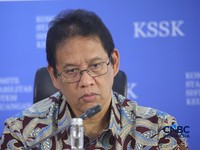 Menteri Keuangan, Purbaya Yudhi Sadewa saat Konferensi Pers Hasil Rapat Berskla KSSK III Tahun 2016 di Jakarta, Senin (3/8/2026). (CNBC Indonesia/Faisal Rahman)