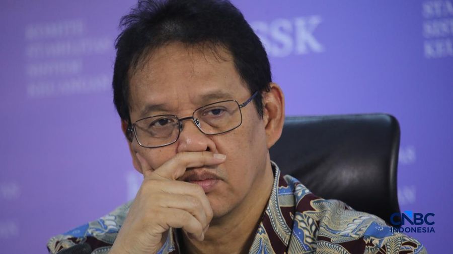 Menteri Keuangan, Purbaya Yudhi Sadewa saat Konferensi Pers Hasil Rapat Berskla KSSK III Tahun 2016 di Jakarta, Senin (3/8/2026). (CNBC Indonesia/Faisal Rahman)