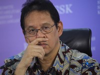 Menteri Keuangan, Purbaya Yudhi Sadewa saat Konferensi Pers Hasil Rapat Berskla KSSK III Tahun 2016 di Jakarta, Senin (3/8/2026). (CNBC Indonesia/Faisal Rahman)