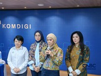 Menteri Komunikasi dan Digital Meutya Hafid di Kantor Komdigi, Senin (3/8/2026). (CNBC Indonesia/
Intan Rakhmayanti Dewi)