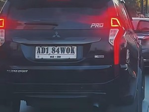 Viral Pajero di Sragen Pakai Pelat Nomor Jorok, Pemilik Ditilang