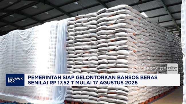 Video: Pemerintah Siap Gelontorkan Bansos Beras Senilai Rp 17,52 T