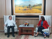 Wawancara CNBC Indonesia dengan Kepala Staf Presiden Dudung Abdurachman di Kantor KSP, Jakarta, Senin (3/8/2026). (CNBC Indonesia/Pratama Guitarra)