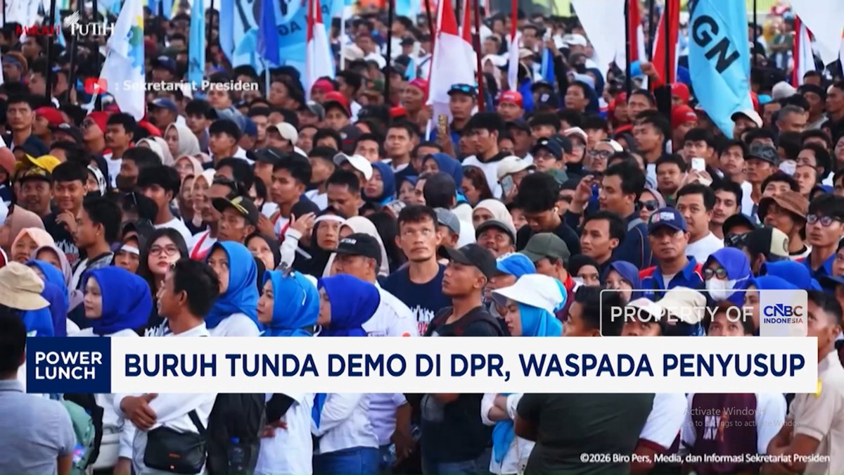 Video: Buruh Tunda Demo di DPR, Waspadai Penyusup