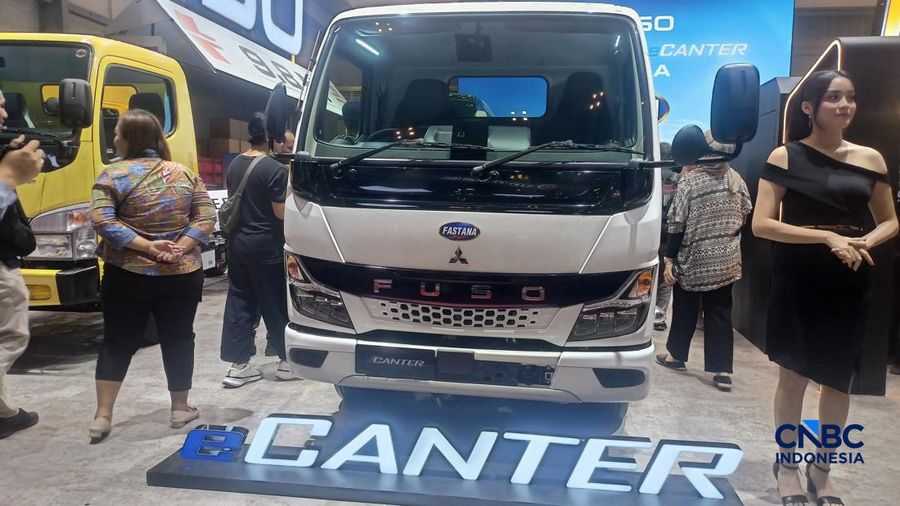 eCanter mejeng di GIIAS 2026. (CNBC Indonesia/Ferry Sandi)