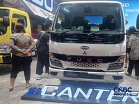 eCanter mejeng di GIIAS 2026. (CNBC Indonesia/Ferry Sandi)