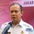Kepala BMKG Teuku Faisal Fathani saat menyampaikan paparannya di acara Dialog Nasional Kementerian PPN/Bappenas, Jakarta, Selasa (4/8/2026). (CNBC Indonesia/Martyasari Rizky)