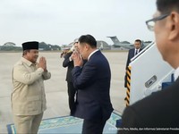 Foto: Presiden Republik Indonesia Prabowo Subianto mengantarkan kepulangan Perdana Menteri Kerajaan Thailand Anutin Charnvirakul melalui Base Ops Lanud Halim Perdanakusuma, Jakarta Timur, Selasa (4/7/2026) sore. (Tangkapan layar YouTube Sekretariat P