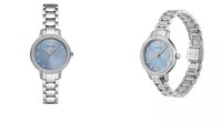 Jam Tangan Stainless Emporio Armani Ladies' Watch dengan Aksen Biru yang Cocok Naik Kelas
