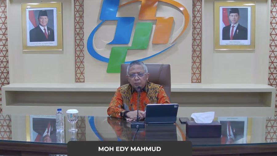Deputi Bidang Neraca dan Analisis Statistik, M. Edy Mahmud saat menyampaikan rilis BPS di Jakarta, Rabu (5/8/2026). (Tangkapan Layar Youtube/BPS Statistics)