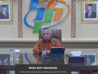 Deputi Bidang Neraca dan Analisis Statistik, M. Edy Mahmud saat menyampaikan rilis BPS di Jakarta, Rabu (5/8/2026). (Tangkapan Layar Youtube/BPS Statistics)