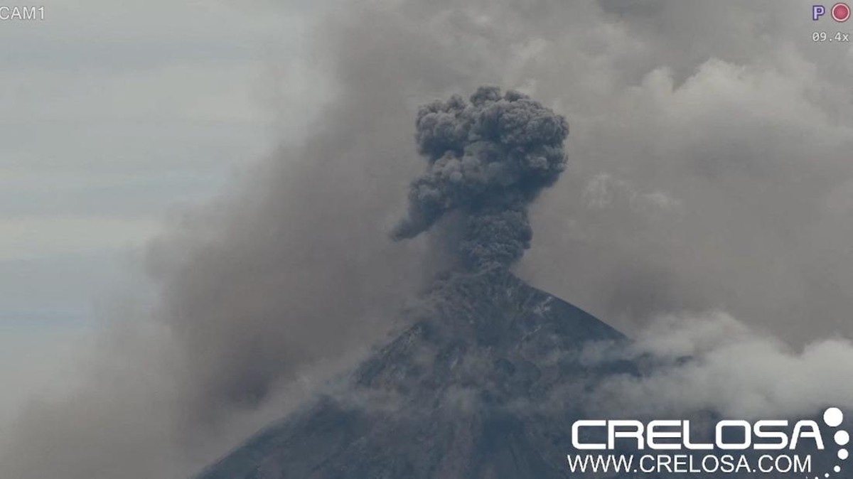Penampakan Letusan Gunung Fuego, Negara Tetapkan Siaga Merah