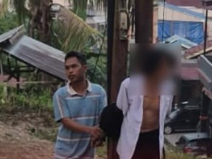Pria di Samarinda Diikat di Tiang Listrik Usai Bawa Istri Orang Tidur di Musala