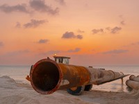 Ilustrasi Pipa bawah laut. (Dok. Pexels/asad.photo)