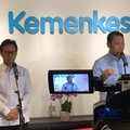 Kepala Badan Gizi Nasional (BGN) Sudaryono bertemu Menteri Kesehatan (Menkes) Budi Gunadi Sadikin membahas program MBG saat ditemui dikantor Kementerian Kesehatan, Jakarta, Kamis (6/8/2026). (CNBC Indonesia/Fergi Nadira)