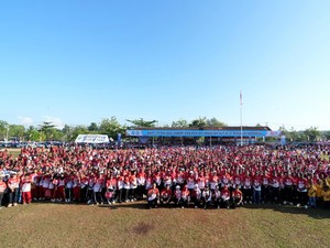Ketum TP PKK Ajak Pelajar Biak Kenali Potensi Bahari untuk Cintai Tanah Air
