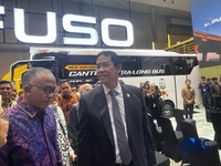 Menteri Keuangan (Menkeu), Purbaya Yudhi Sadewa saat menghadiri GAIKINDO Indonesia International Auto Show (GIIAS) di ICE BSD, Tangerang, Selasa (4/8/2026). (CNBC Indonesia/Ferry Sandi)