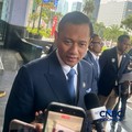 Menteri Koordinator Bidang Infrastruktur dan Pembangunan Kewilayahan Agus Harimurti Yudhoyono (AHY) usai rapat dewan pengawas (Dewas) BPI Danantara di Wisma Danantara, Jakarta, Kamis (6/8/2026). (CNBC Indonesia/Zefanya Aprilia)