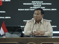 Pertemuan Presiden RI dengan 150 Periset dari Badan Riset dan Inovasi Nasional, 6 Agustus 2026. (Tangkapan layar youtube Setpres RI)