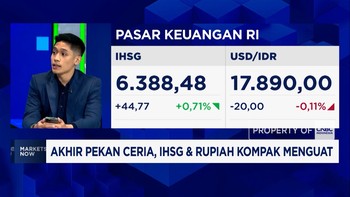 Akhir Pekan Ceria, IHSG Reli & Rupiah Menguat ke Rp 17.800-an per USD