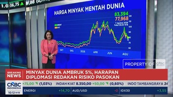 Harga Minyak Dunia Ambruk 5% hingga Harga Emas Tertekan Sentimen The Fed