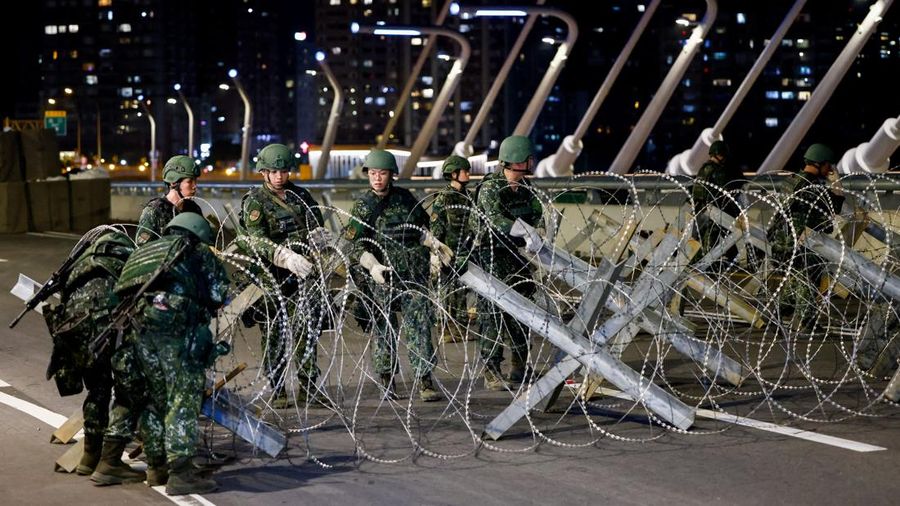 Taiwan mulai melaksanakan latihan militer tahunan terbesar bertajuk Han Kuang, Jumat (7/8/2026). Latihan ini bagian dari upaya meningkatkan kesiapsiagaan menghadapi potensi invasi China. (REUTERS/Tsai Hsin-Han)