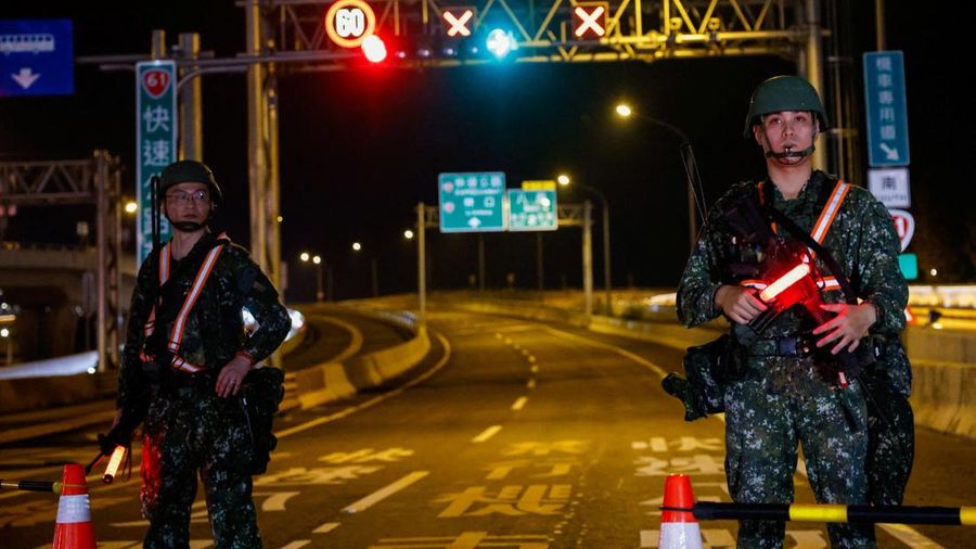 Taiwan mulai melaksanakan latihan militer tahunan terbesar bertajuk Han Kuang, Jumat (7/8/2026). Latihan ini bagian dari upaya meningkatkan kesiapsiagaan menghadapi potensi invasi China. (REUTERS/Tsai Hsin-Han)