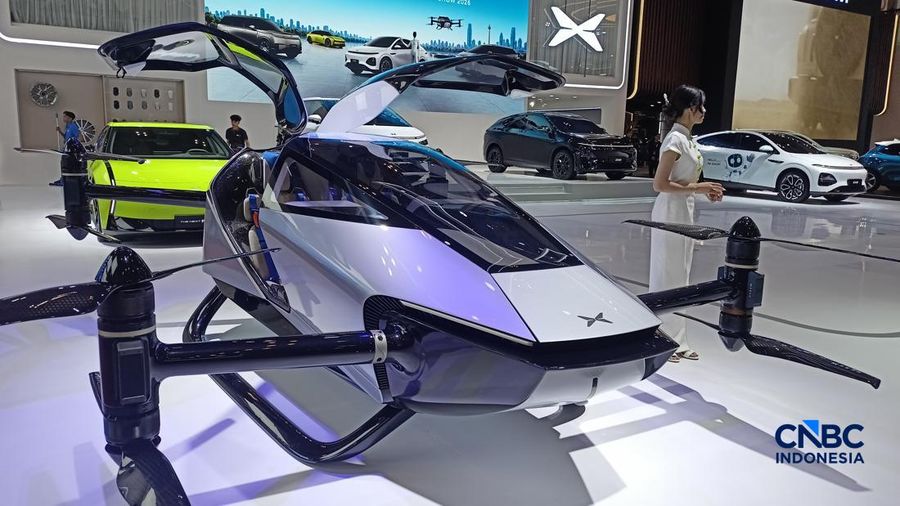 X-Peng Mobil Terbang X2 di GIIAS 2026. (CNBC Indonesia/Ferry Sandi)