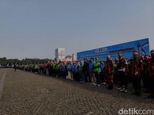 Apel Kebangsaan di Monas, Ojol hingga Buruh Serukan Komitmen Jaga Persatuan