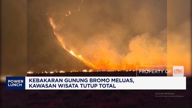 Video: Kebakaran Gunung Bromo Meluas, Kawasan Wisata Ditutup Total