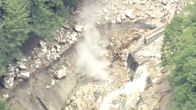 Potret Tanah Longsor di Nagano Jepang, 390 Orang Terisolasi
