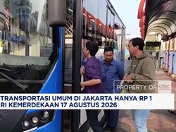 Naik Transportasi Umum Jakarta Cuma Rp1 pada 17 Agustus 2026