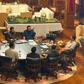 Presiden Prabowo Subianto menerima Direktur Utama PT Pertamina (Persero) Simon A. Mantiri, di Kediamannya di Hambalang, Kabupaten Bogor, Jawa Barat, Minggu (9/8/2026). (Dok. Istimewa)
