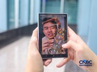 Samsung Galaxy Z Fold8. (CNBC Indonesia/Faisal Rahman)
